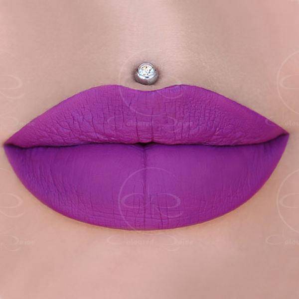 Berri Raine violet liquid lipstick by Coloured Raine Cosmetics