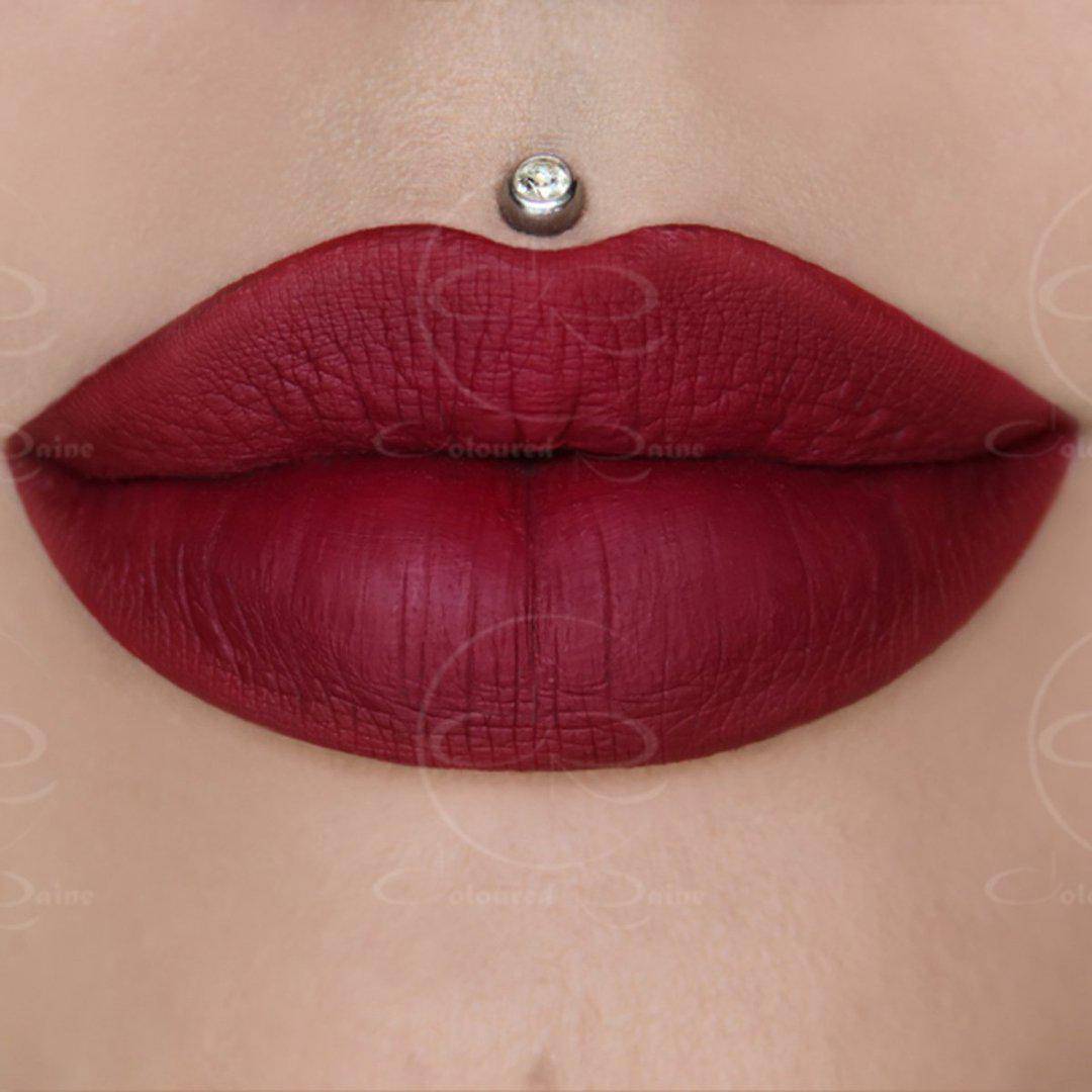 Cranberry Crush is a true cranberry rose liquid lipstick by Coloured Raine Cosmetics