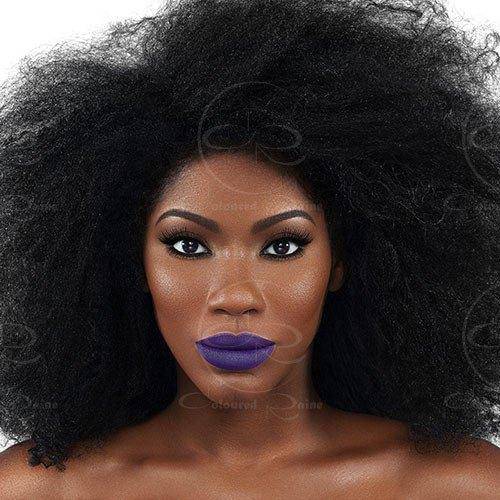Make your lips pop with this violet purple liquid lipstick with pink undertones.