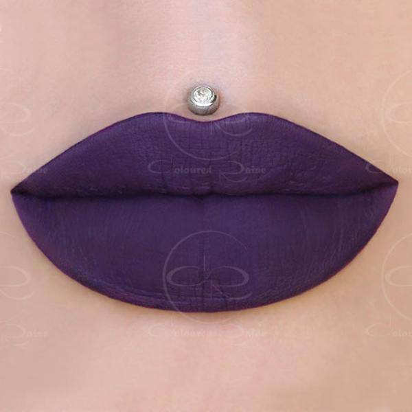 Raine Fever dark amethyst purple liquid lipstick by Coloured Raine Cosmetics