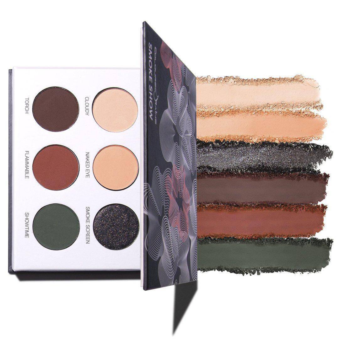 Smoke Show™ warm-toned eyeshadow palette and swatches
