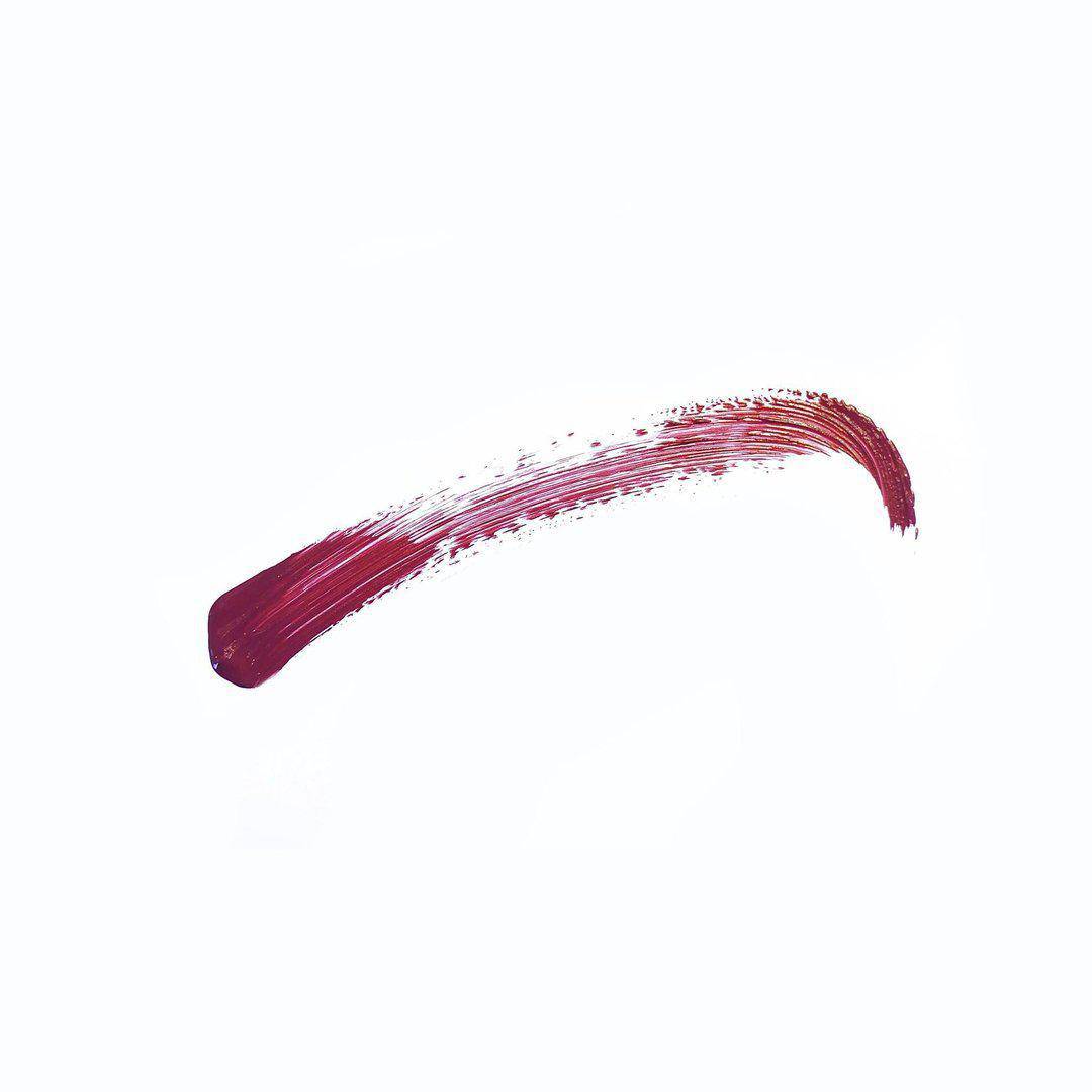 Sorbet - deep strawberry liquid lipstick swatch