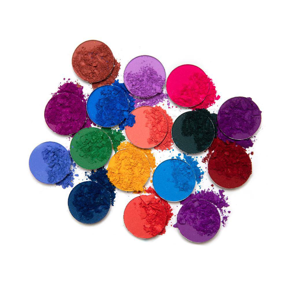 Vivid Pigments and Shadows Palette - all shades powdered